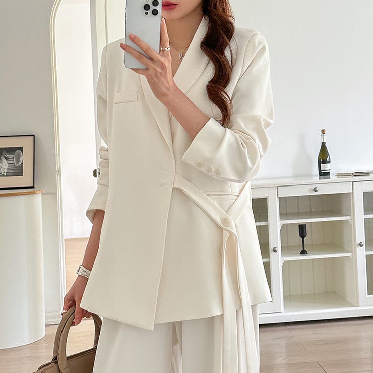 セットアップ パンツスーツ オフィスカジュアル | COCOMOMO | 詳細画像24 