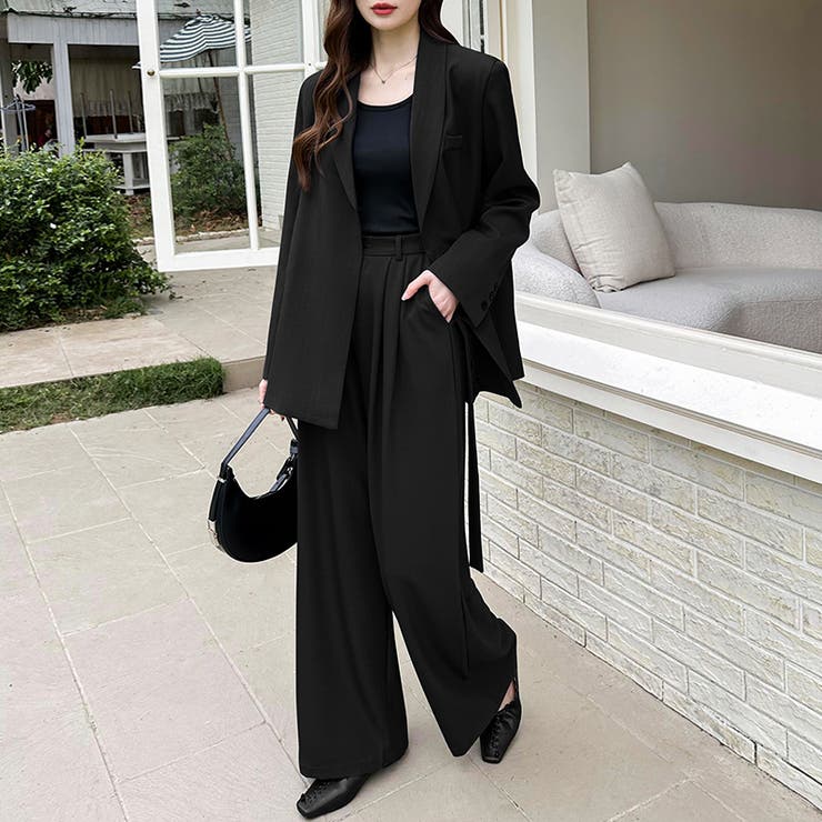 セットアップ パンツスーツ オフィスカジュアル | COCOMOMO | 詳細画像28 