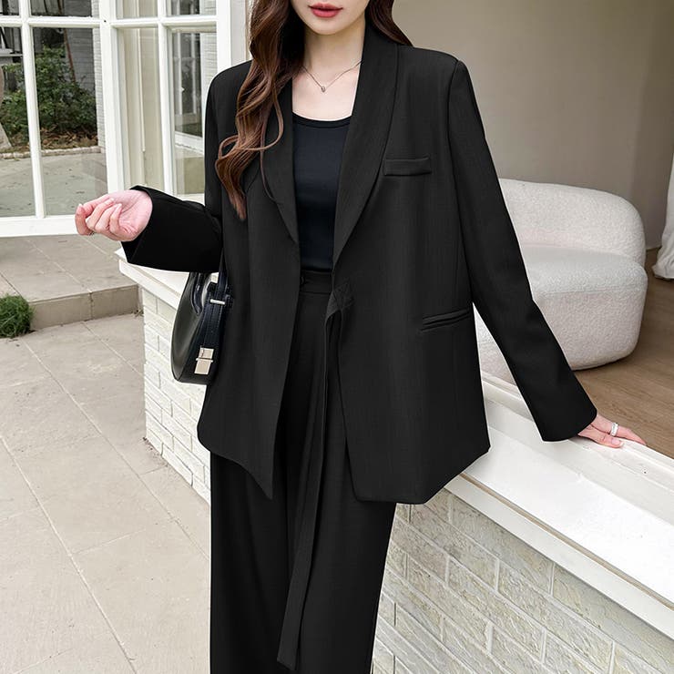 セットアップ パンツスーツ オフィスカジュアル | COCOMOMO | 詳細画像29 