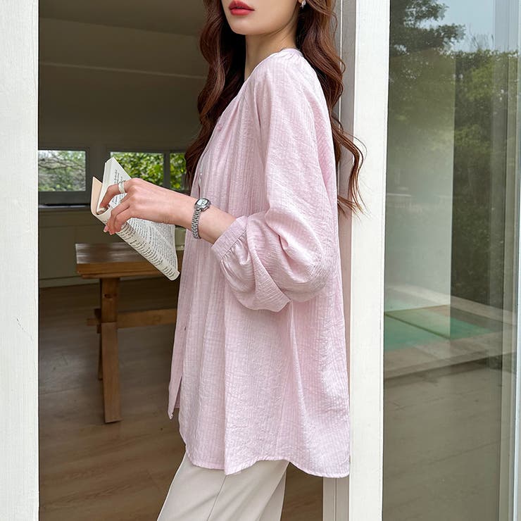 シアーシャツ カラーシャツ シャツブラウス | COCOMOMO | 詳細画像11 