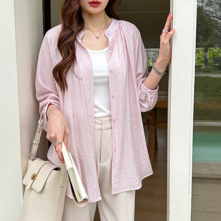 シアーシャツ カラーシャツ シャツブラウス | COCOMOMO | 詳細画像14 