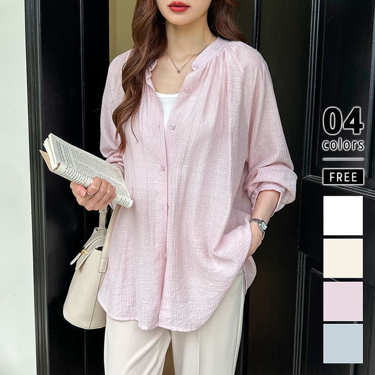 ピンク | シアーシャツ カラーシャツ シャツブラウス | COCOMOMO