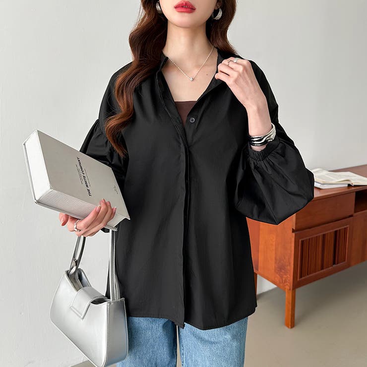 バルーンスリーブブラウス シャツブラウス ボリューム袖 | COCOMOMO | 詳細画像11 