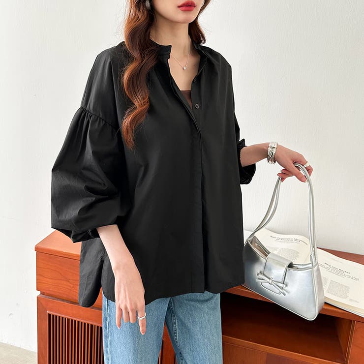 バルーンスリーブブラウス シャツブラウス ボリューム袖 | COCOMOMO | 詳細画像14 