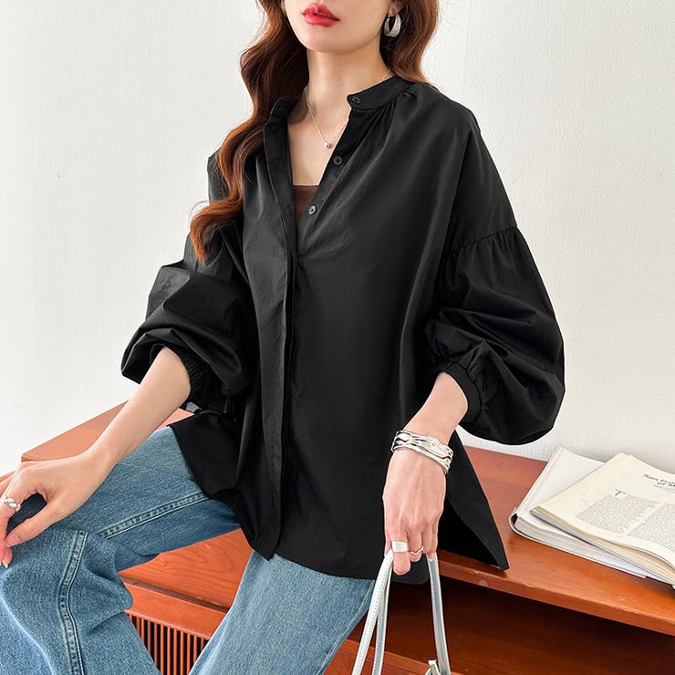 バルーンスリーブブラウス シャツブラウス ボリューム袖 | COCOMOMO | 詳細画像15 