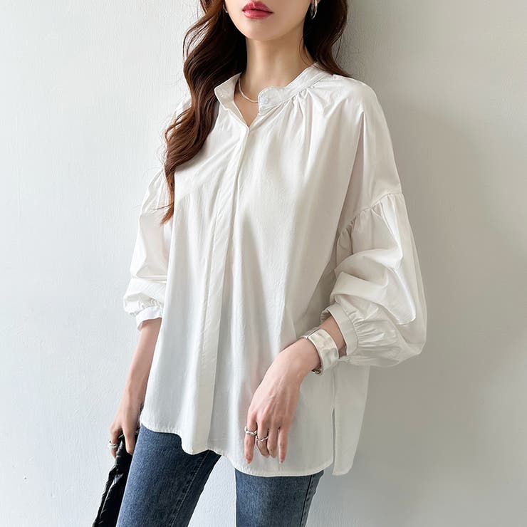 バルーンスリーブブラウス シャツブラウス ボリューム袖 | COCOMOMO | 詳細画像17 