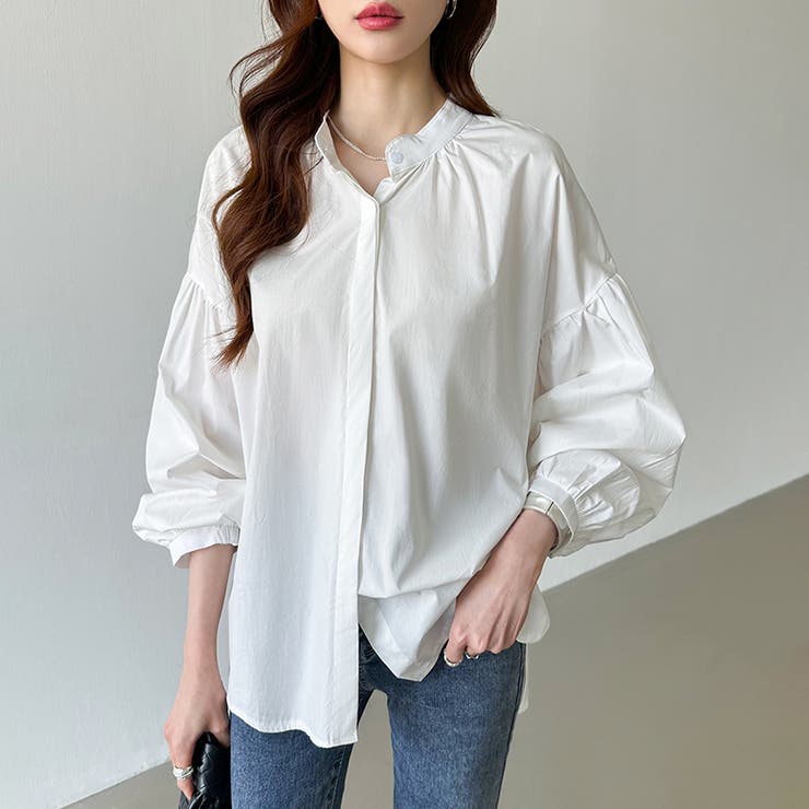 バルーンスリーブブラウス シャツブラウス ボリューム袖 | COCOMOMO | 詳細画像20 