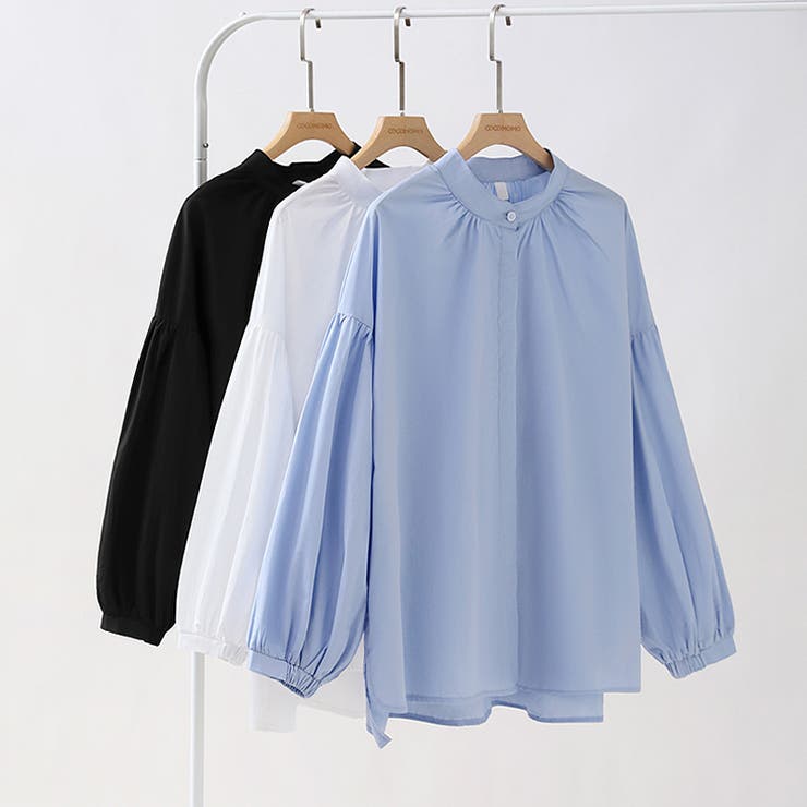 バルーンスリーブブラウス シャツブラウス ボリューム袖 | COCOMOMO | 詳細画像23 