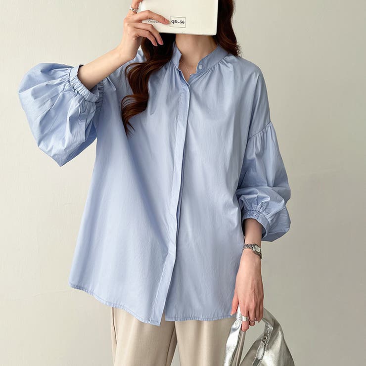 バルーンスリーブブラウス シャツブラウス ボリューム袖 | COCOMOMO | 詳細画像7 