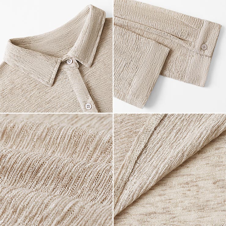 シアーシャツ バックスリット シアーカーディガン | COCOMOMO | 詳細画像24 