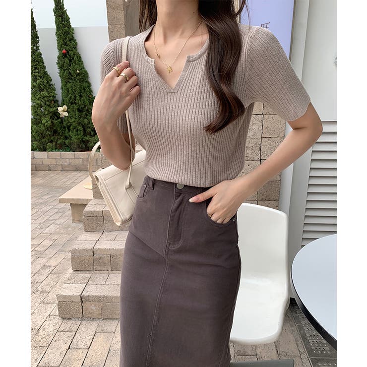   ニット ミックスヤーン ハイネックニットプルオーバー LE SOUK HOLIDAY