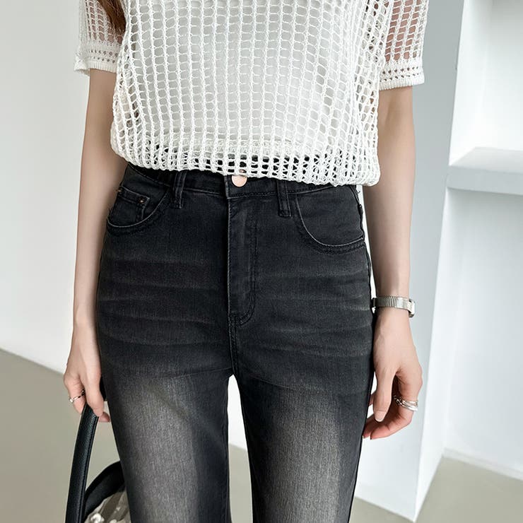 フレアデニムパンツ デニムパンツ フレアパンツ | COCOMOMO | 詳細画像7 