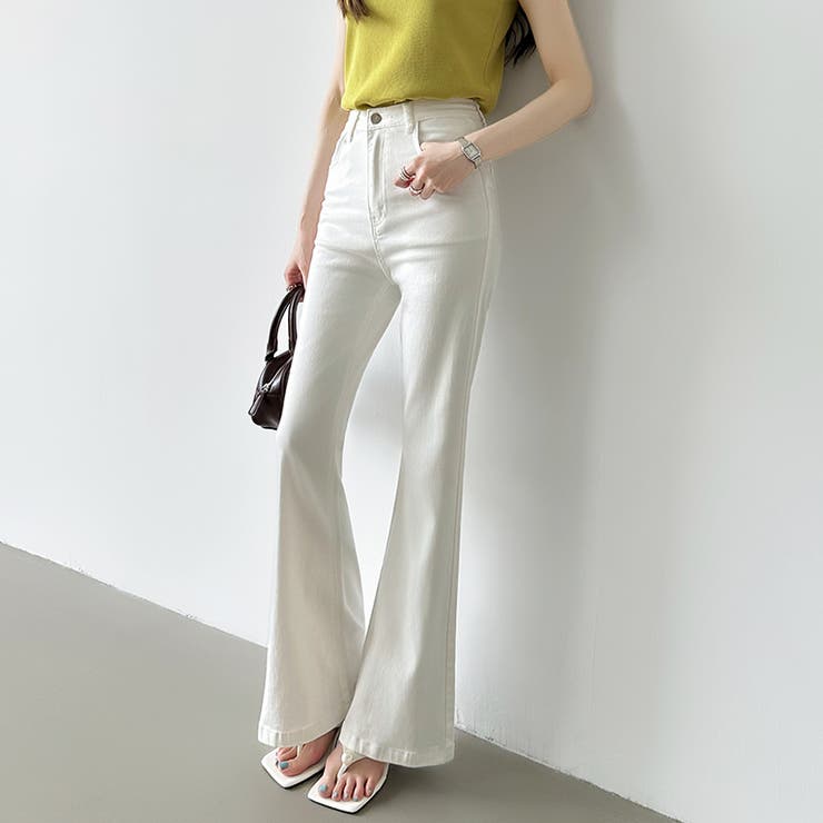 フレアデニムパンツ デニムパンツ フレアパンツ | COCOMOMO | 詳細画像11 