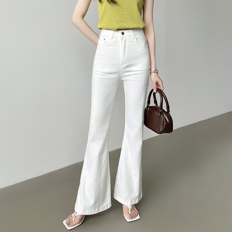 フレアデニムパンツ デニムパンツ フレアパンツ | COCOMOMO | 詳細画像15 