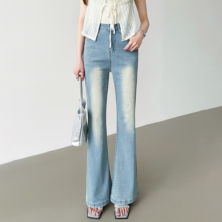 フレアデニムパンツ デニムパンツ フレアパンツ | COCOMOMO | 詳細画像26 