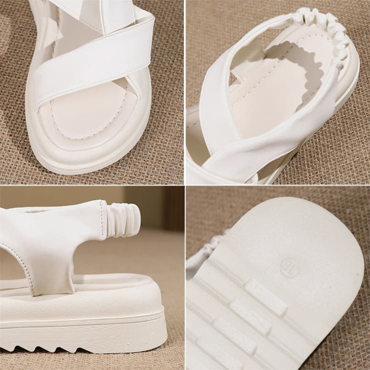 厚底サンダル クロスベルトサンダル サンダル | COCOMOMO | 詳細画像13 