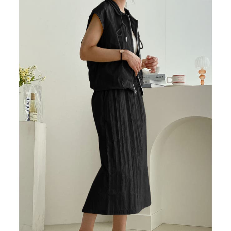 セットアップ ドロストベスト ロングスカート | COCOMOMO | 詳細画像12 