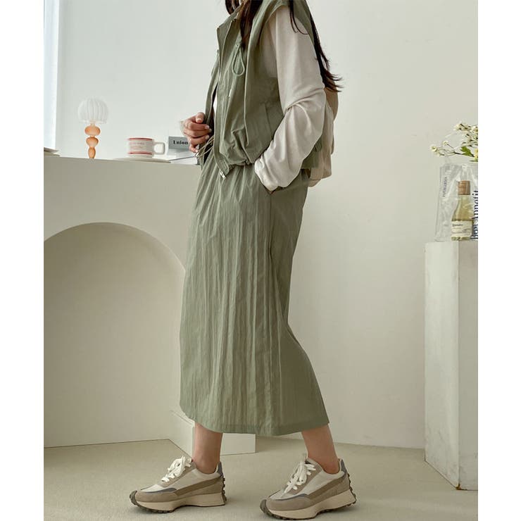 セットアップ ドロストベスト ロングスカート | COCOMOMO | 詳細画像4 