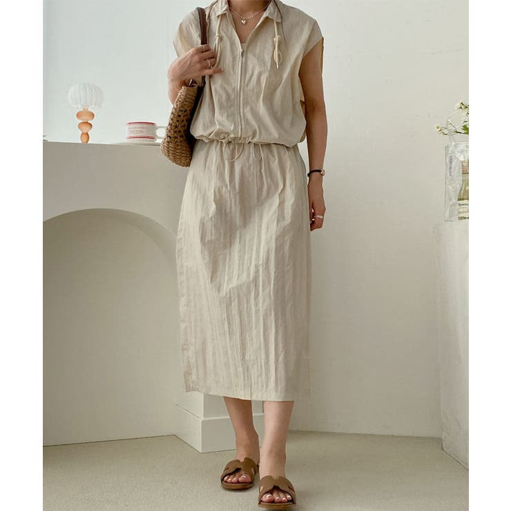 セットアップ ドロストベスト ロングスカート | COCOMOMO | 詳細画像9 