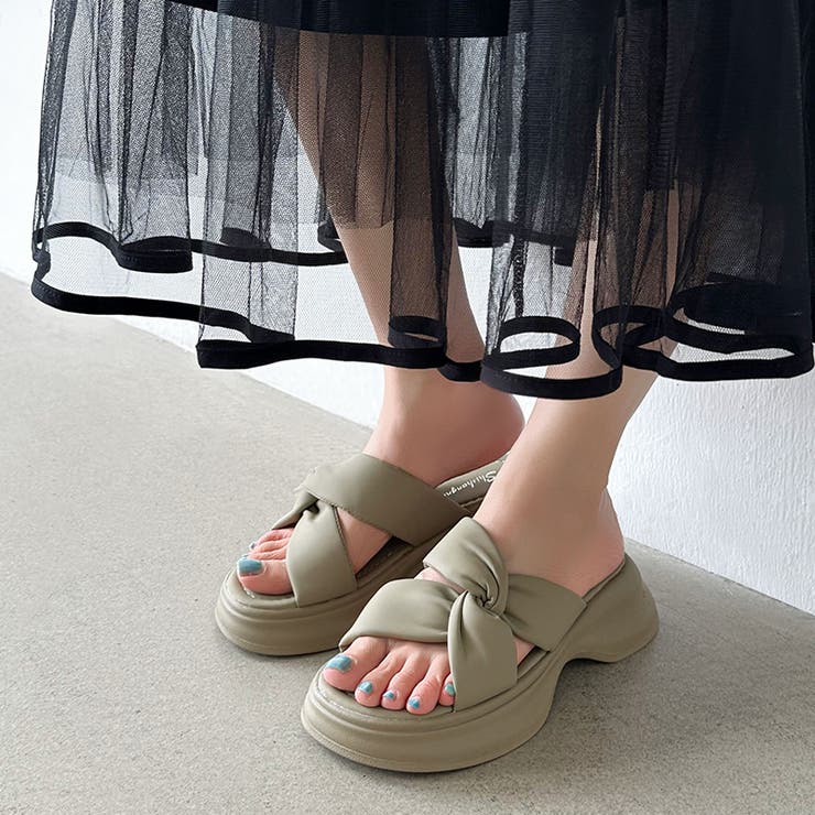 クロスベルトサンダル 厚底サンダル サンダル | COCOMOMO | 詳細画像17 