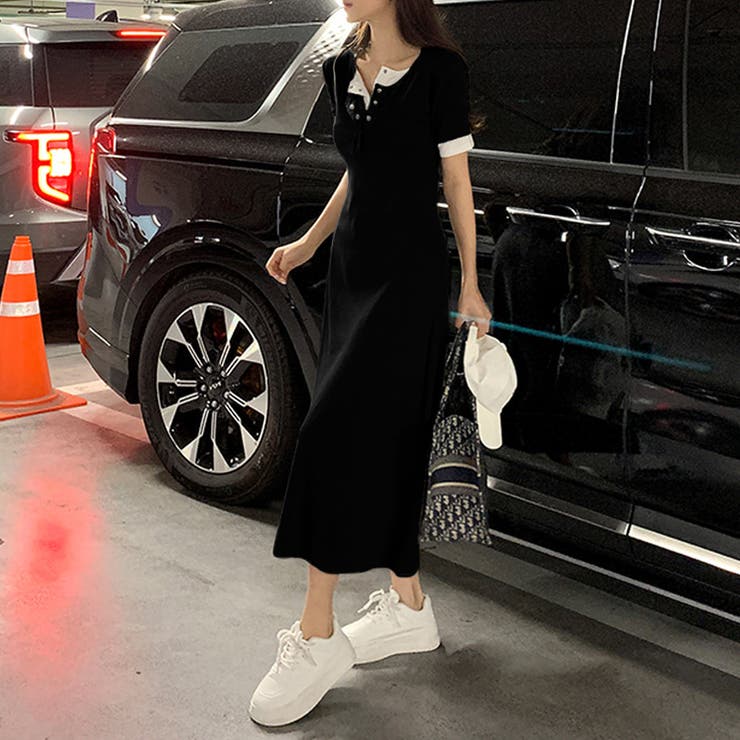 重ね着風ワンピース ワンピース カジュアルワンピース | COCOMOMO | 詳細画像11 