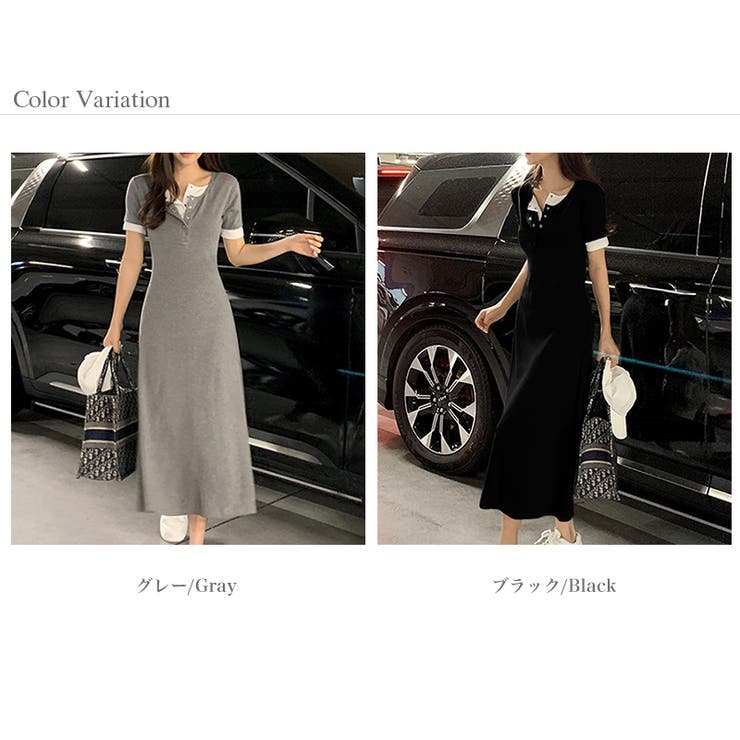 重ね着風ワンピース ワンピース カジュアルワンピース | COCOMOMO | 詳細画像15 