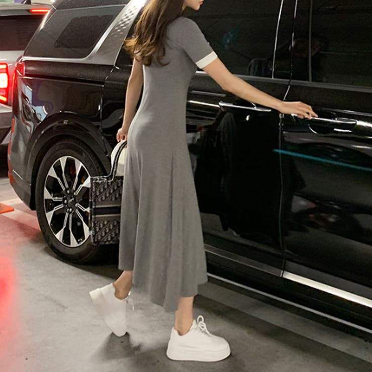 重ね着風ワンピース ワンピース カジュアルワンピース | COCOMOMO | 詳細画像7 