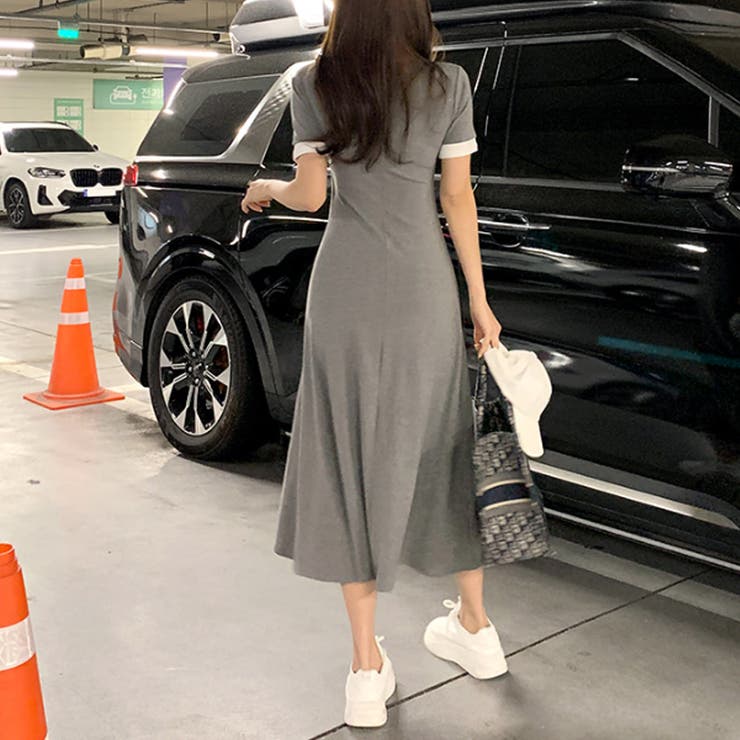 重ね着風ワンピース ワンピース カジュアルワンピース | COCOMOMO | 詳細画像8 