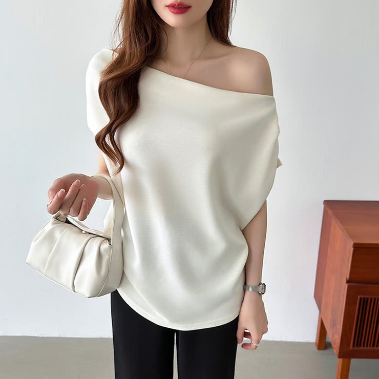 オフショル 半袖カットソー ボートネック | COCOMOMO | 詳細画像13 