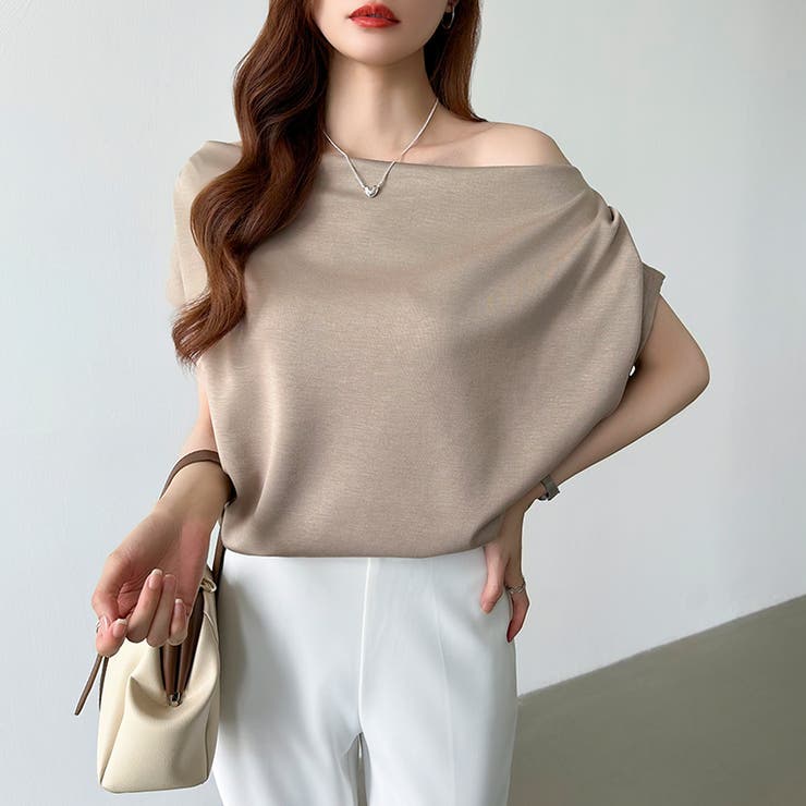 オフショル 半袖カットソー ボートネック | COCOMOMO | 詳細画像2 