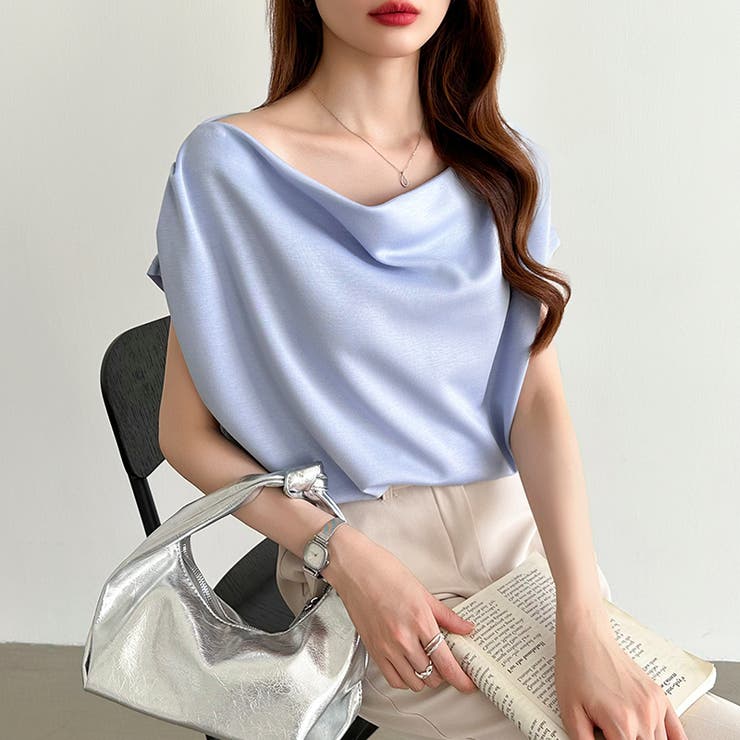 オフショル 半袖カットソー ボートネック | COCOMOMO | 詳細画像27 