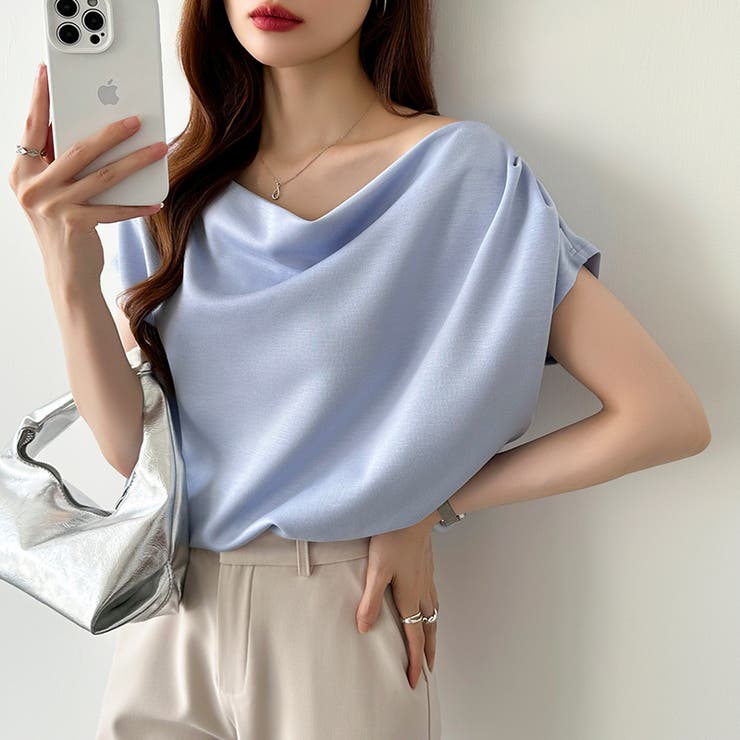 オフショル 半袖カットソー ボートネック | COCOMOMO | 詳細画像29 