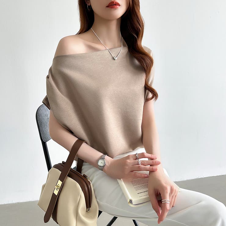 オフショル 半袖カットソー ボートネック | COCOMOMO | 詳細画像3 