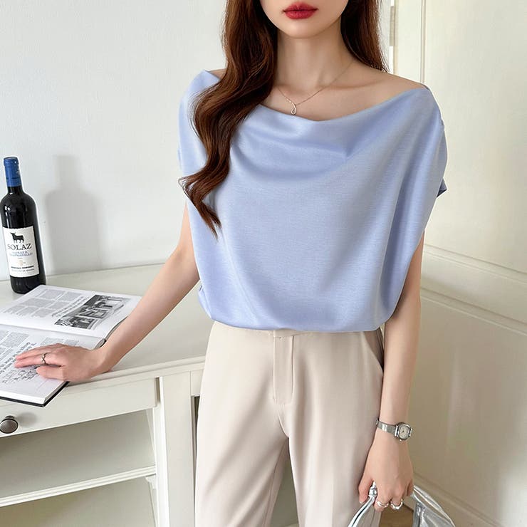 オフショル 半袖カットソー ボートネック | COCOMOMO | 詳細画像31 