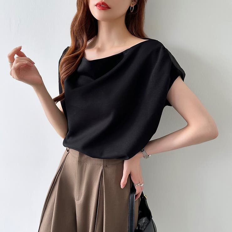 オフショル 半袖カットソー ボートネック | COCOMOMO | 詳細画像33 