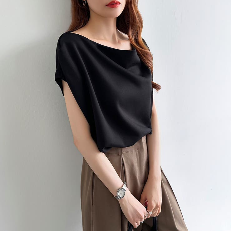 オフショル 半袖カットソー ボートネック | COCOMOMO | 詳細画像34 