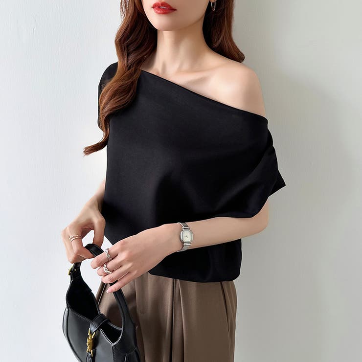 オフショル 半袖カットソー ボートネック | COCOMOMO | 詳細画像36 