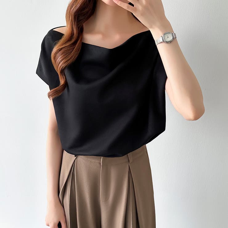 オフショル 半袖カットソー ボートネック | COCOMOMO | 詳細画像37 