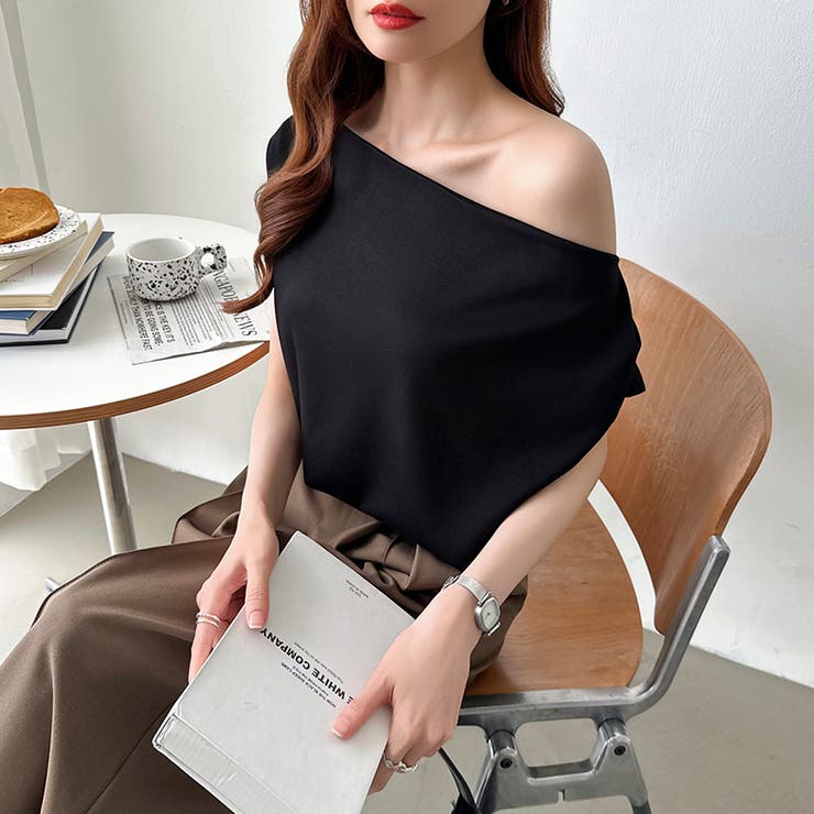 オフショル 半袖カットソー ボートネック | COCOMOMO | 詳細画像38 