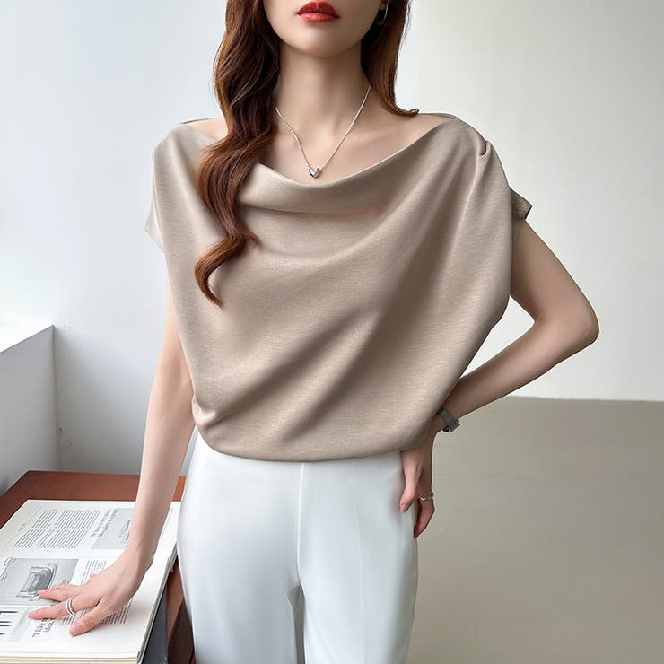 オフショル 半袖カットソー ボートネック | COCOMOMO | 詳細画像6 