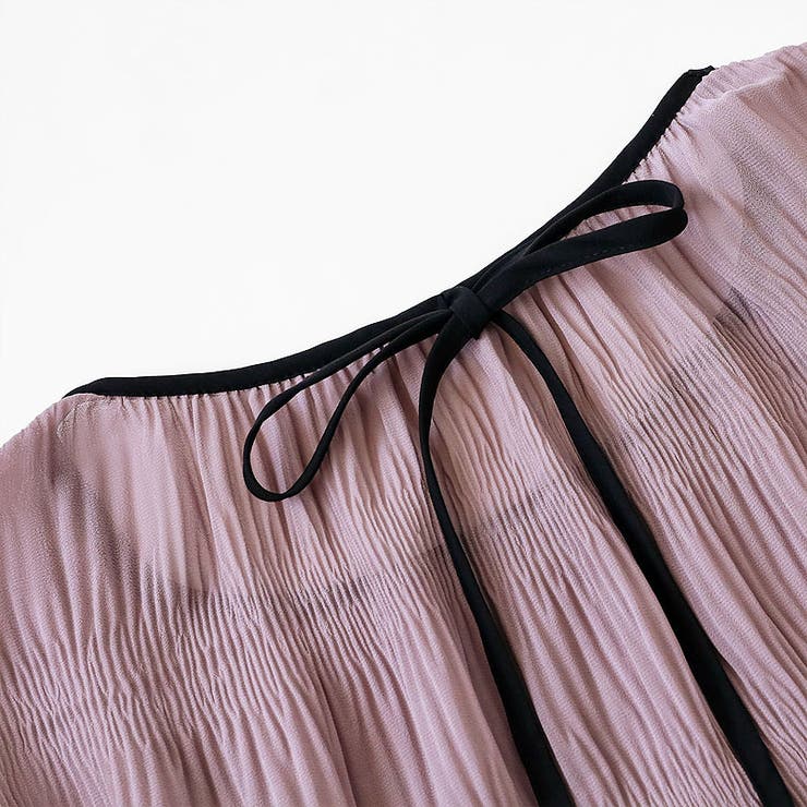 シアーブラウス キャンディスリーブ シャーリングブラウス | COCOMOMO | 詳細画像34 