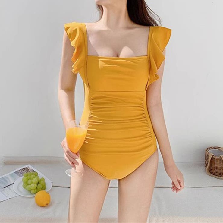 バックオープン フリル水着 モノキニ | COCOMOMO | 詳細画像2 