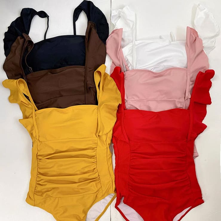 バックオープン フリル水着 モノキニ | COCOMOMO | 詳細画像25 