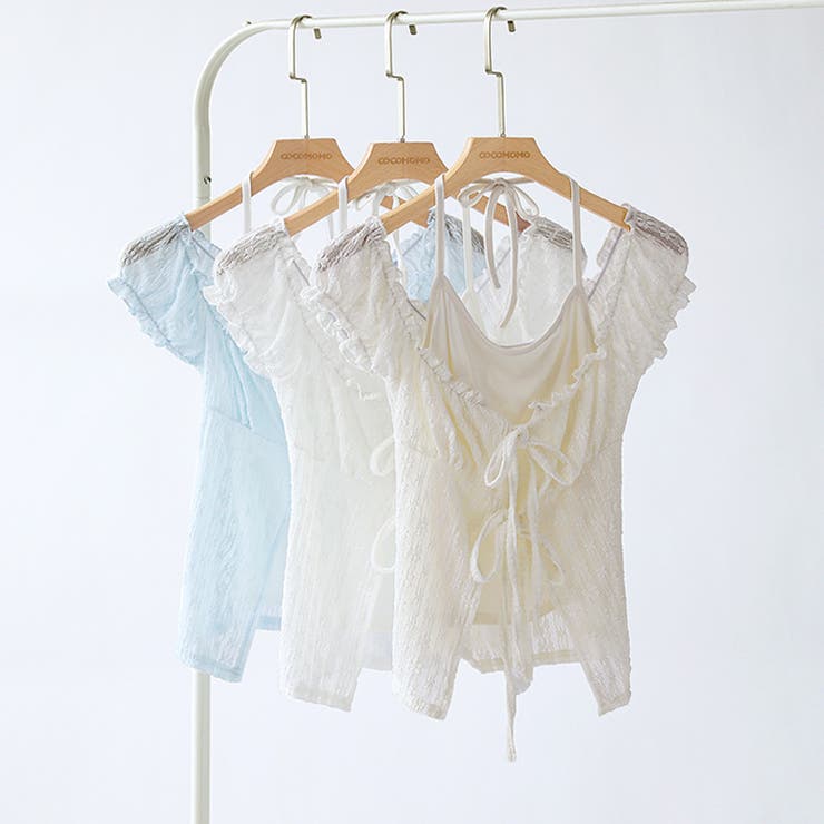 2点セット フロントリボントップス キャミソール | COCOMOMO | 詳細画像26 