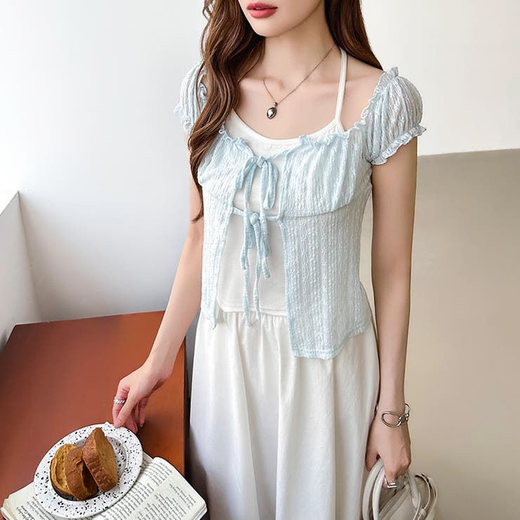 2点セット フロントリボントップス キャミソール | COCOMOMO | 詳細画像25 