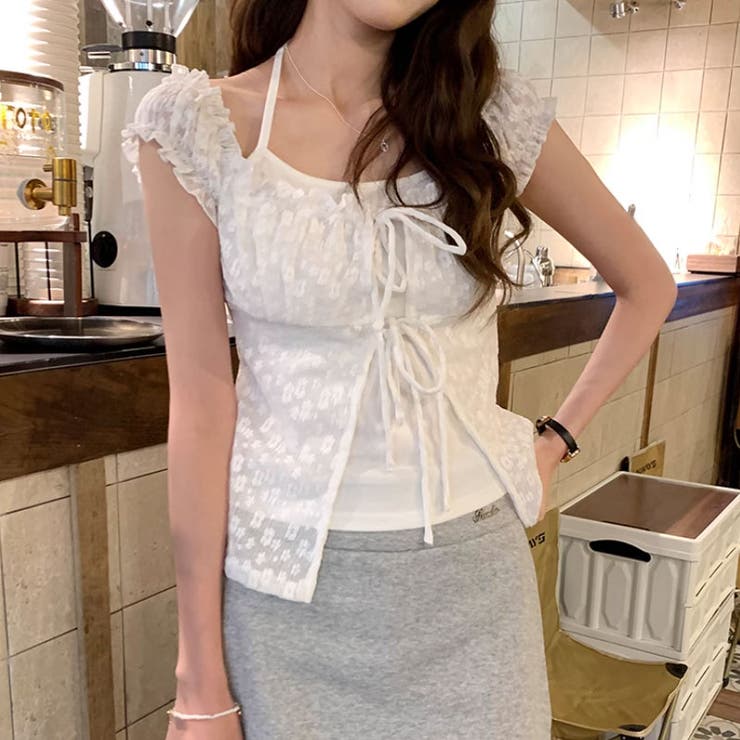 2点セット フロントリボントップス キャミソール | COCOMOMO | 詳細画像4 