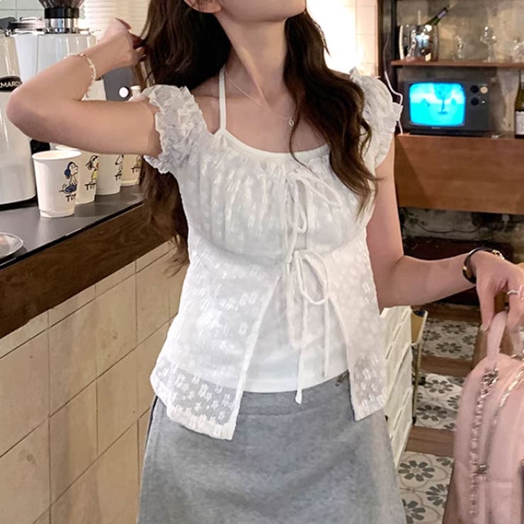 2点セット フロントリボントップス キャミソール | COCOMOMO | 詳細画像6 