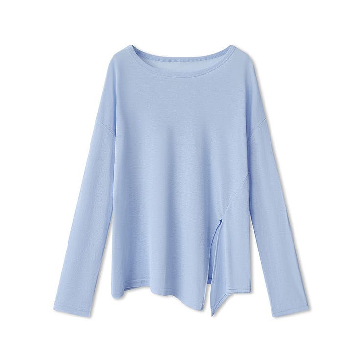 サイドスリットスラブシアーロンT シアートップス シアーカットソー | COCOMOMO | 詳細画像44 