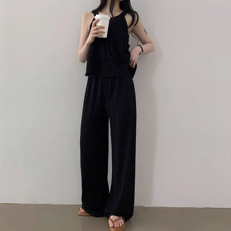 アメスリトップス＋ワイドパンツ セットアップ夏 セットアップ | COCOMOMO | 詳細画像19 