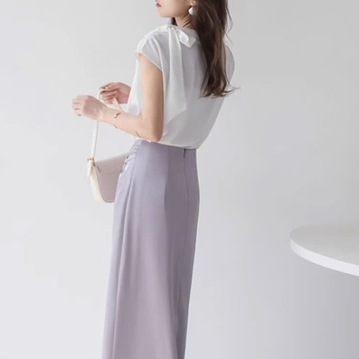 ショルダーリボンブラウス ブラウス オフィス | COCOMOMO | 詳細画像6 